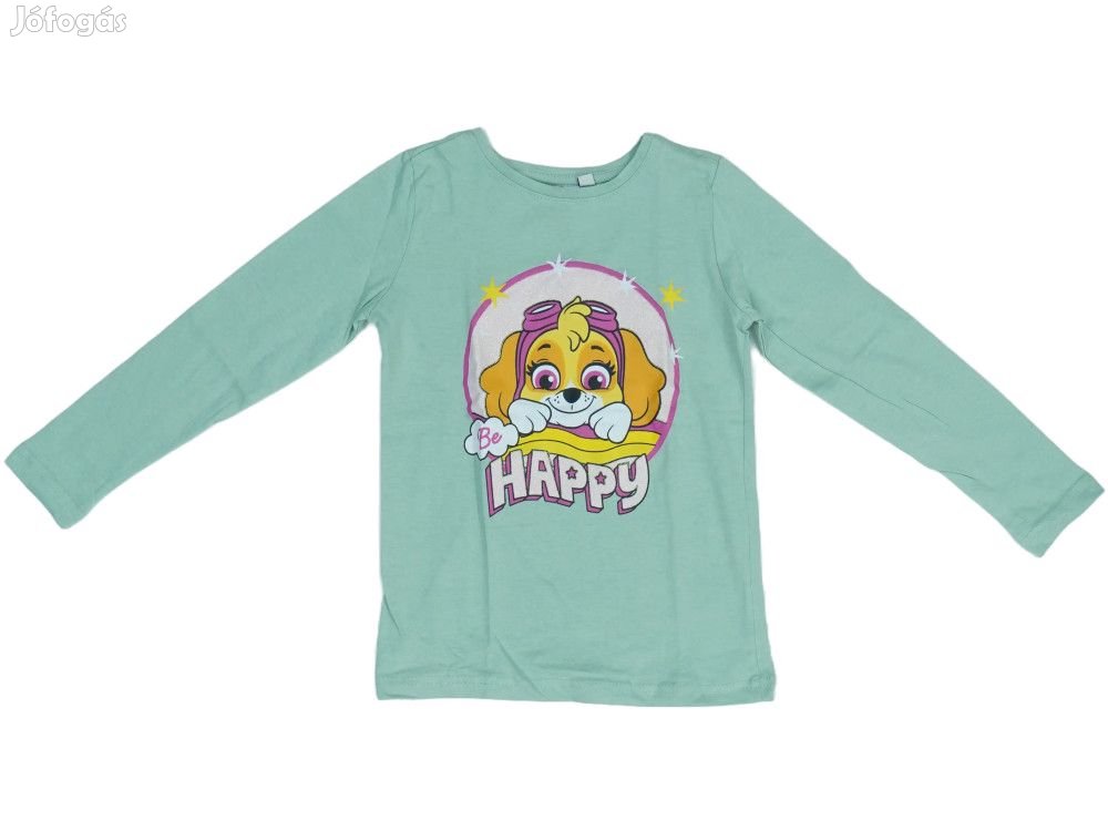 Paw Patrol Új (címkés) Lány Hosszú ujjú felső (Méret: 128)