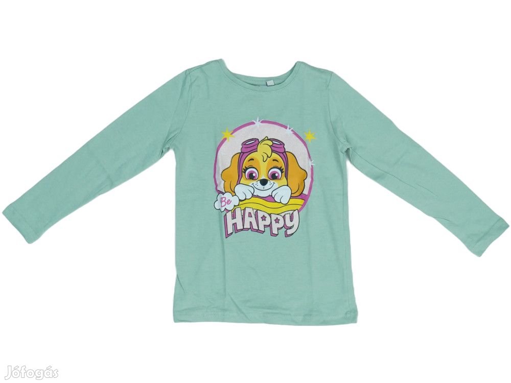 Paw Patrol Új (címkés) Lány Hosszú ujjú felső (Méret: 128)