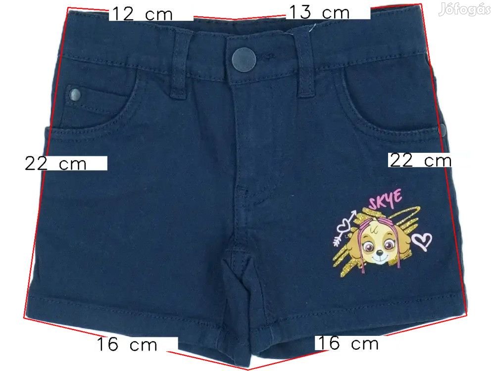 Paw Patrol Új (címkés) Lány Rövidnadrág (Méret: 92)