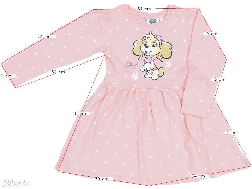 Paw Patrol Új (címkés) Lány Ruha (Méret: 110)