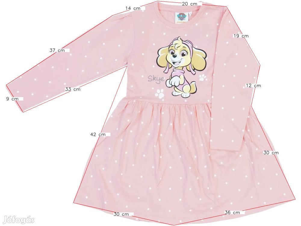 Paw Patrol Új (címkés) Lány Ruha (Méret: 116)