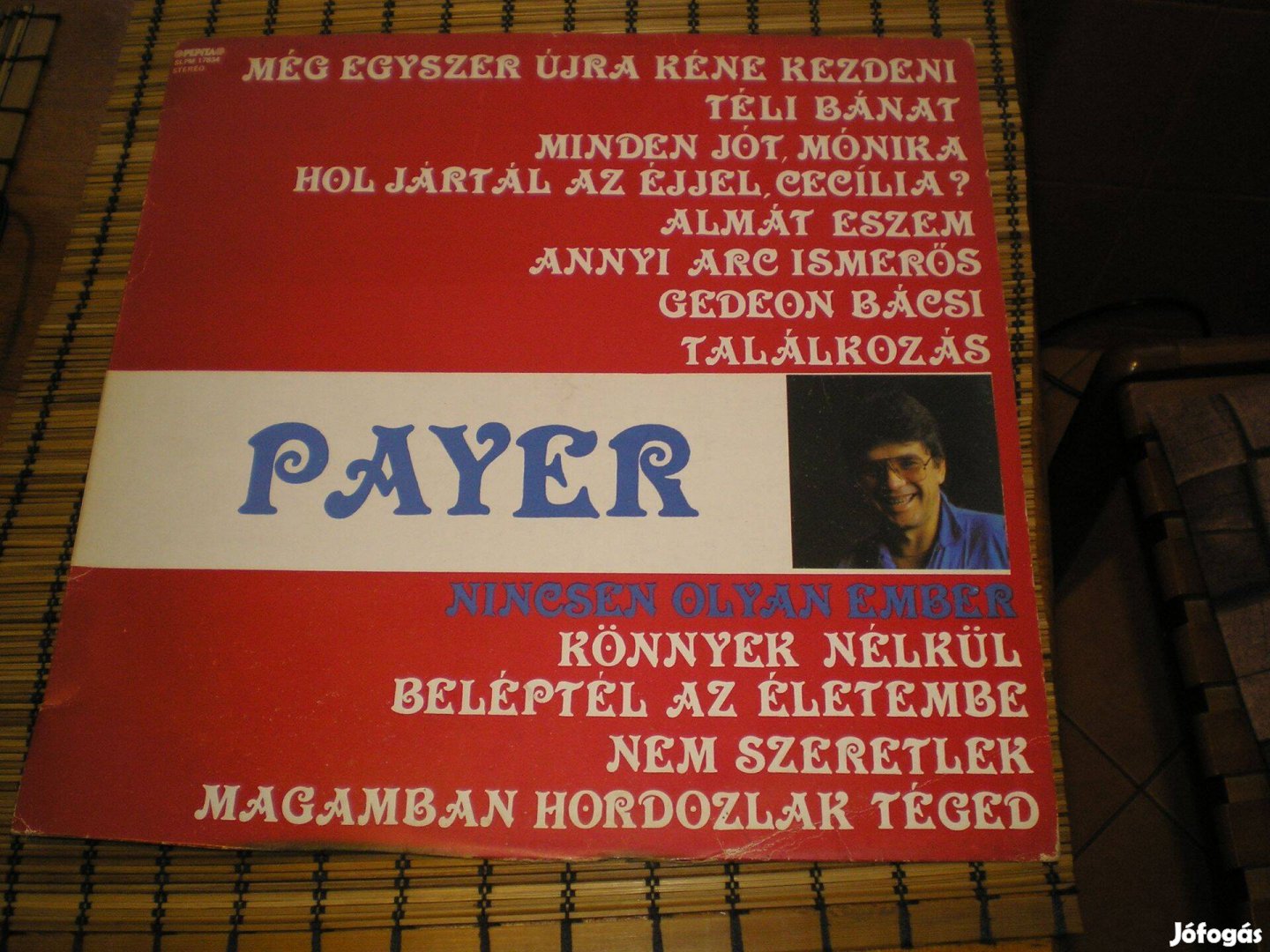 Payer András bakelit lemeze LP 1984