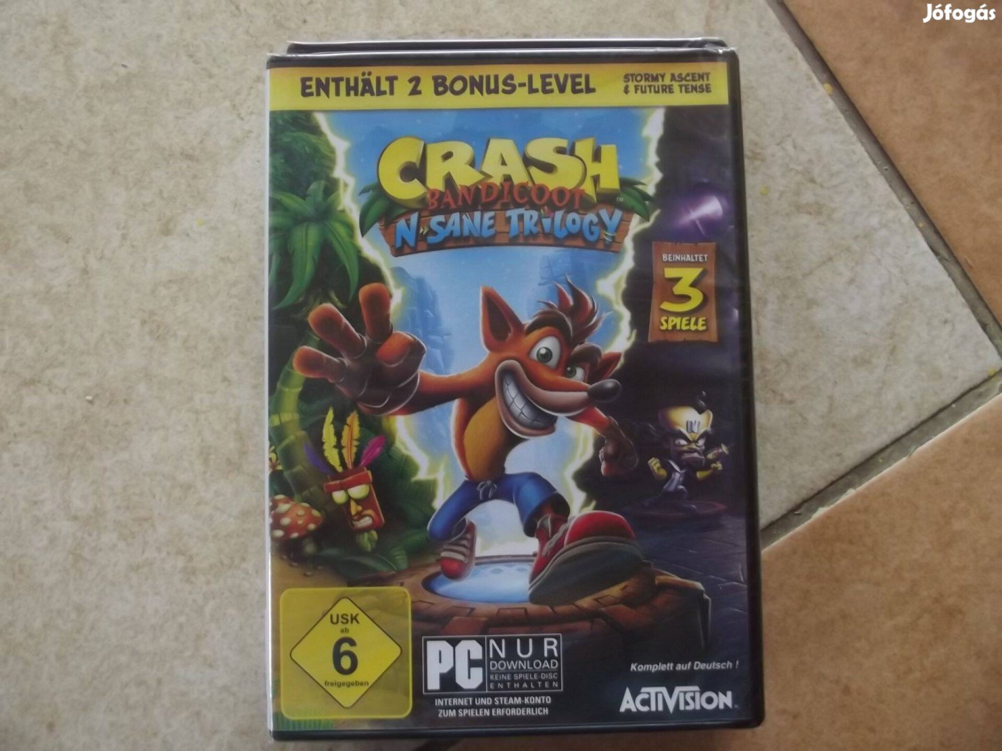Pc-46 Pc Eredeti Játék : Crash Bandicoot Nsane Trilogy 3 Játék Új