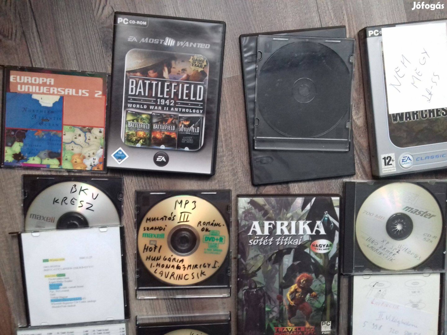 Pc játékok Afrika, Battlefield 1942 stb, mp3 zene, Filmek Egyben eladó