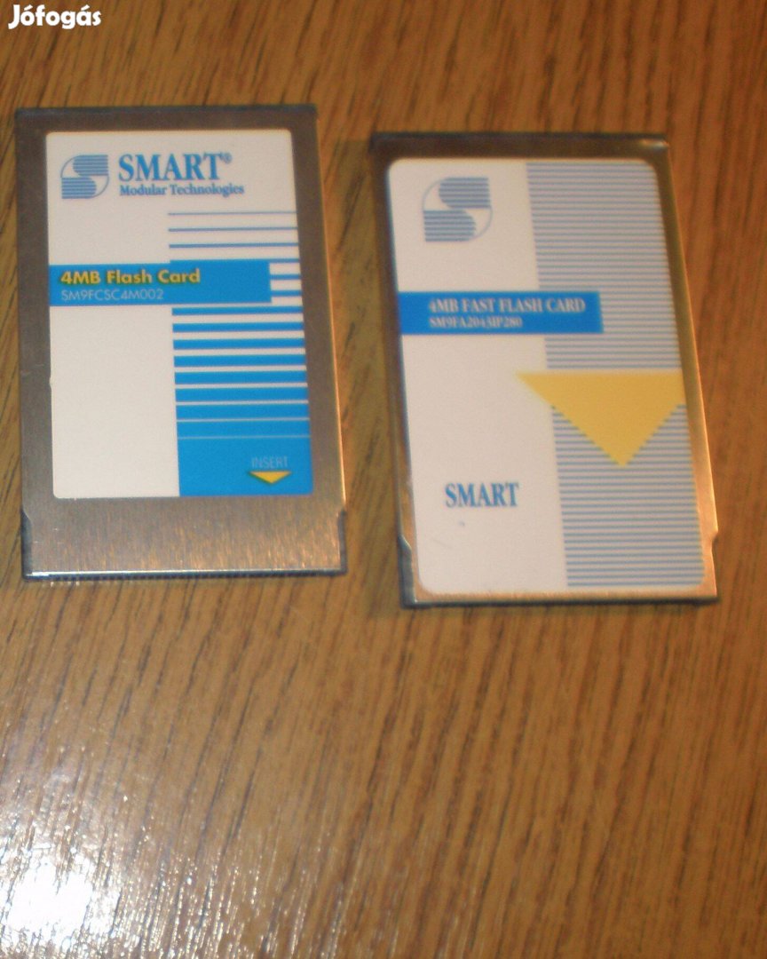 Pcmcia ata memory flash card, (PC Card Type I.), 4MB , 2darab