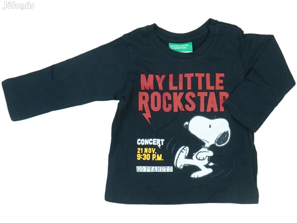 Peanuts Új (címkés) Fiú Hosszú ujjú felső (Méret: 62)