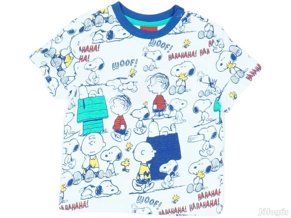 Peanuts Új (címkés) Fiú Póló (Méret: 86)