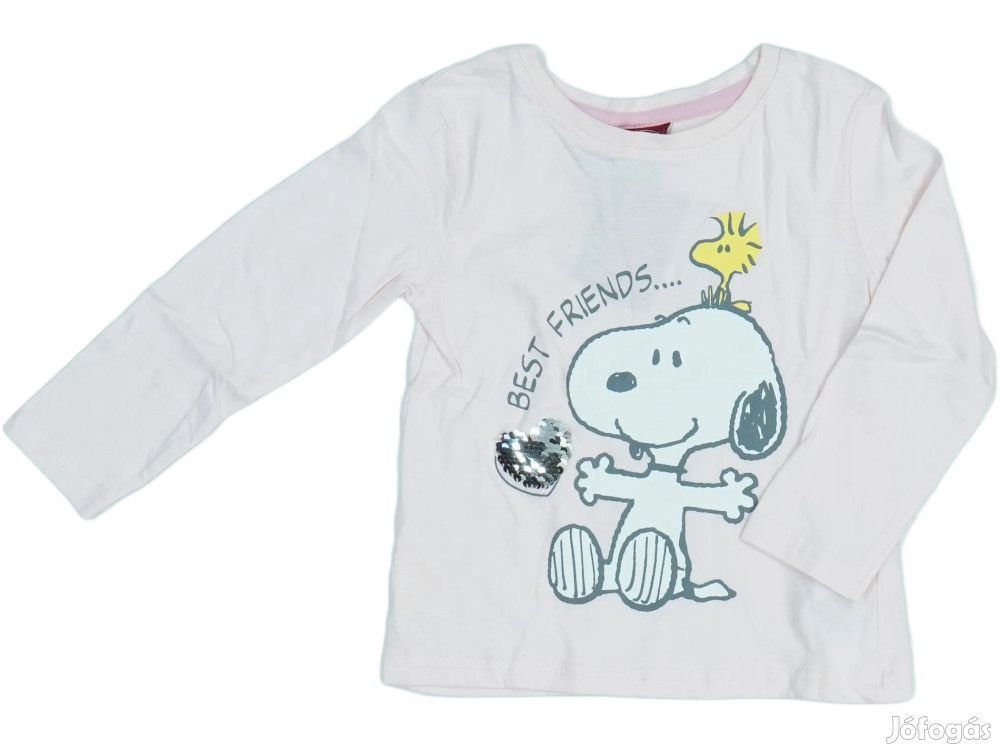 Peanuts Új (címkés) Lány Hosszú ujjú felső (Méret: 104)