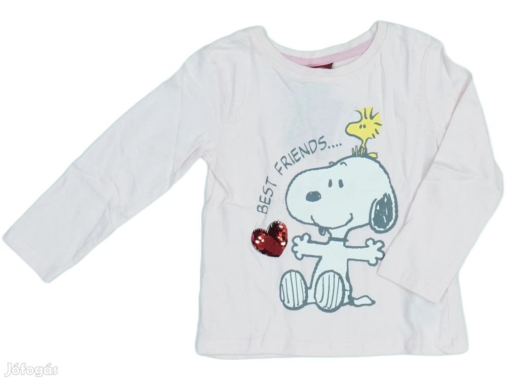 Peanuts Új (címkés) Lány Hosszú ujjú felső (Méret: 104)