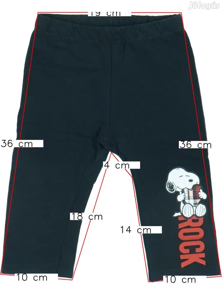 Peanuts Új (címkés) Lány Leggings (Méret: 68)