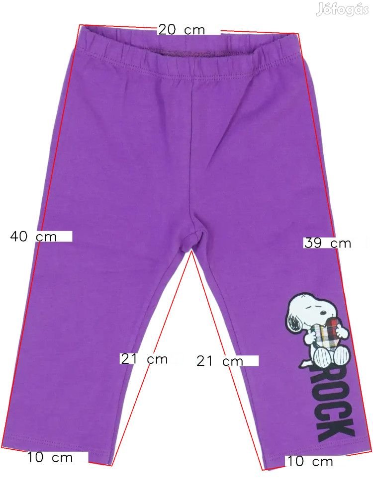 Peanuts Új (címkés) Lány Leggings (Méret: 74)