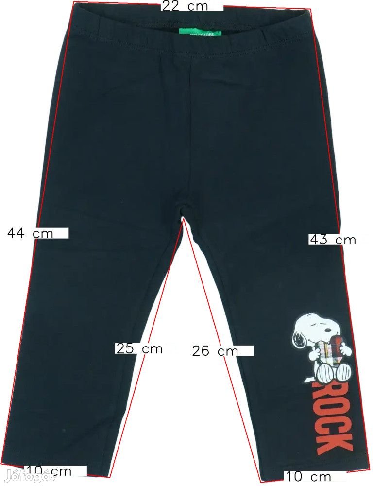 Peanuts Új (címkés) Lány Leggings (Méret: 86)