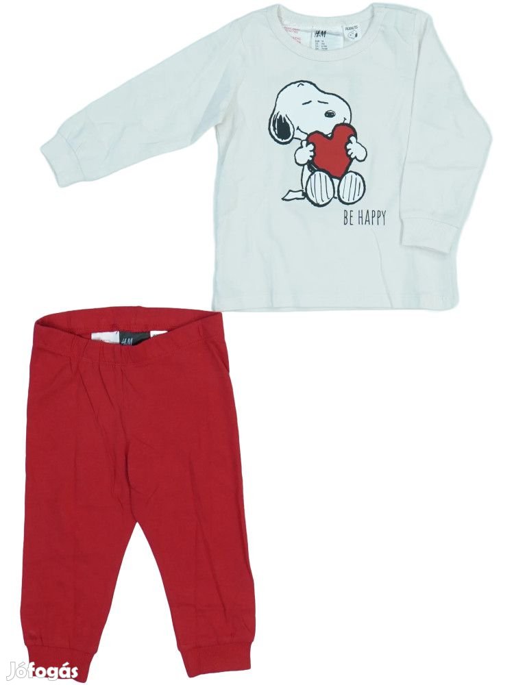 Peanuts Új (címkés) Lány Pizsama (Méret: 74)