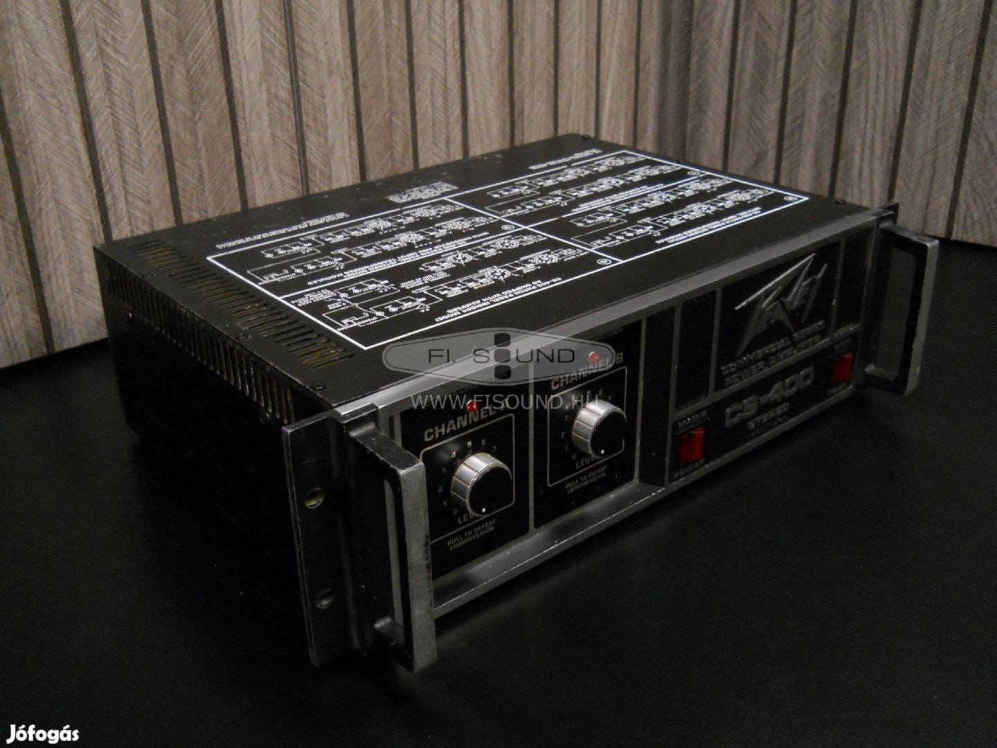 Peavey CS-400 ,2x200W,4-16ohm,sztereo PA végfok erősítő