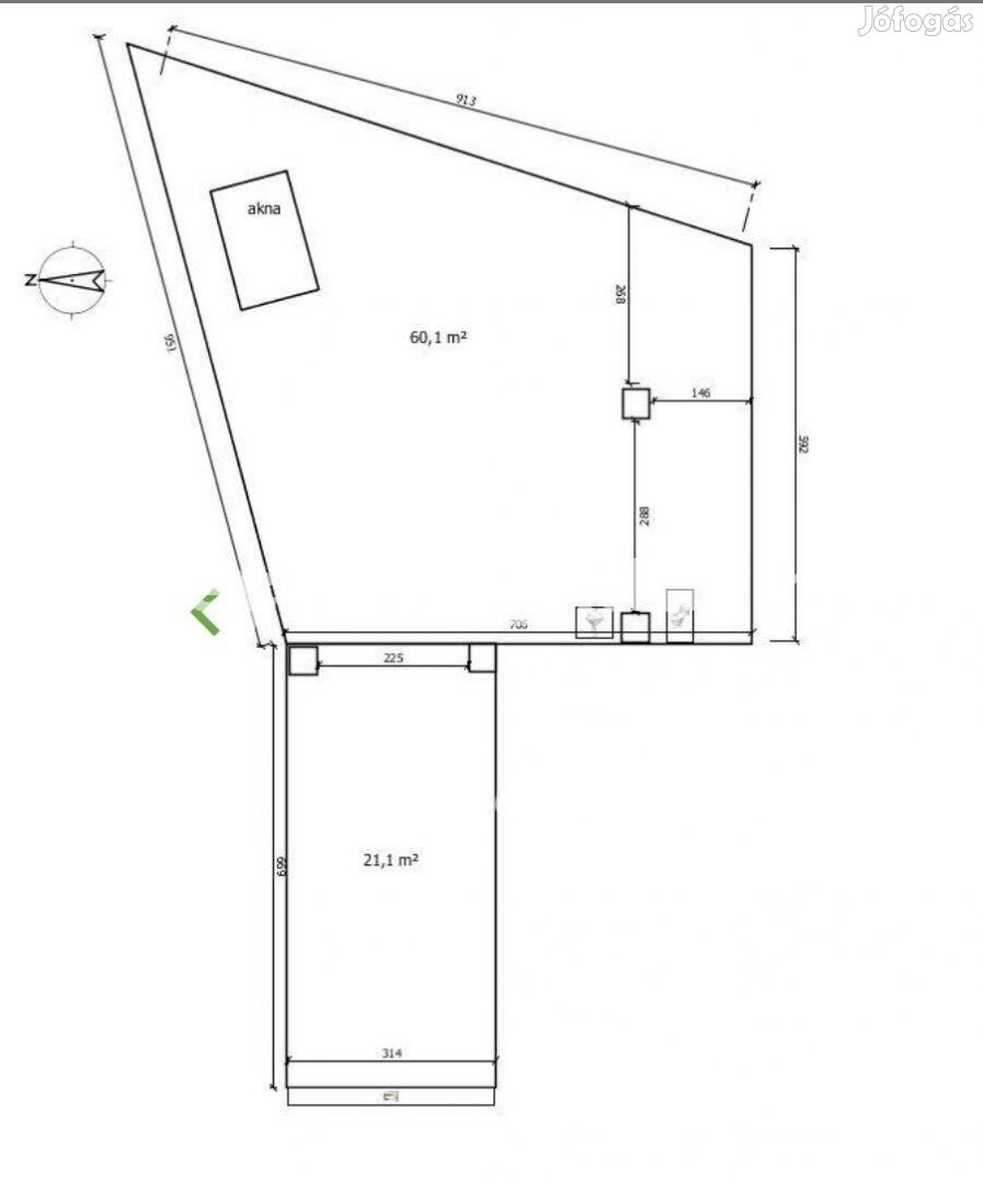 Pécs, Hunyadi úton nagyméretű zárt garázs eladó