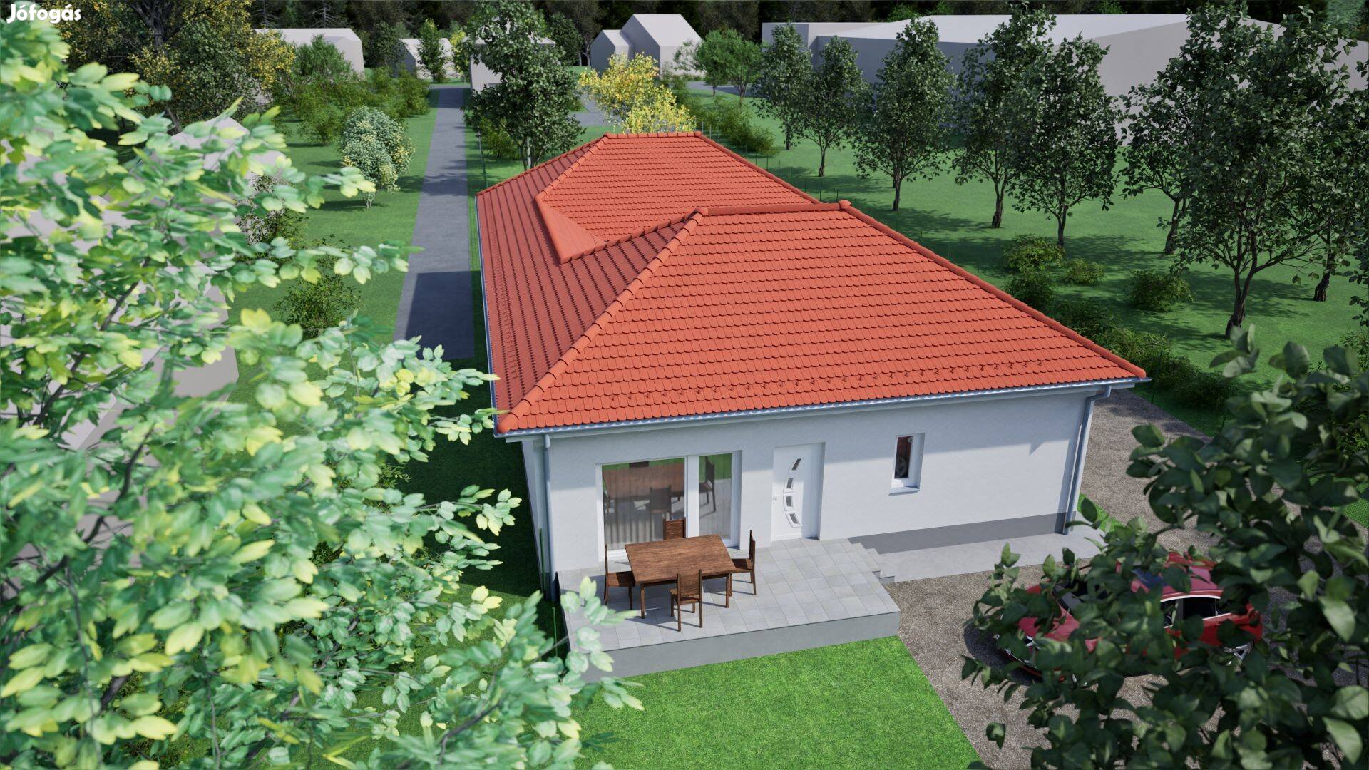 Pécsett a belváros közelében 3 hálónappalis terasz új