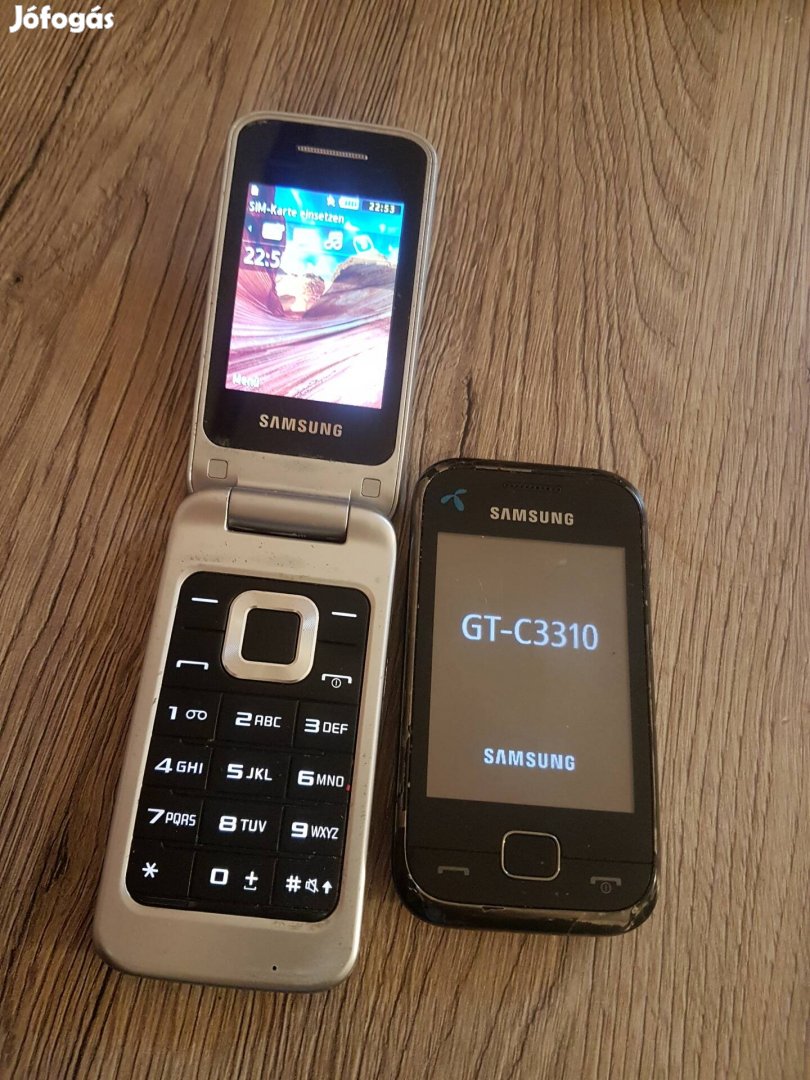 Pécsett eladó 2 db régi működő Samsung 3 ezer Ft 