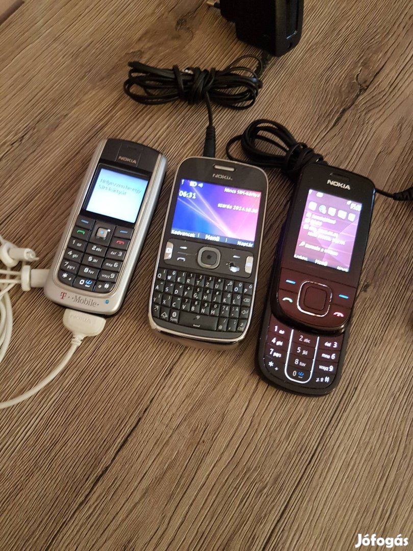 Pécsett eladó 3 db működő Nokia : 6 ezer Ft