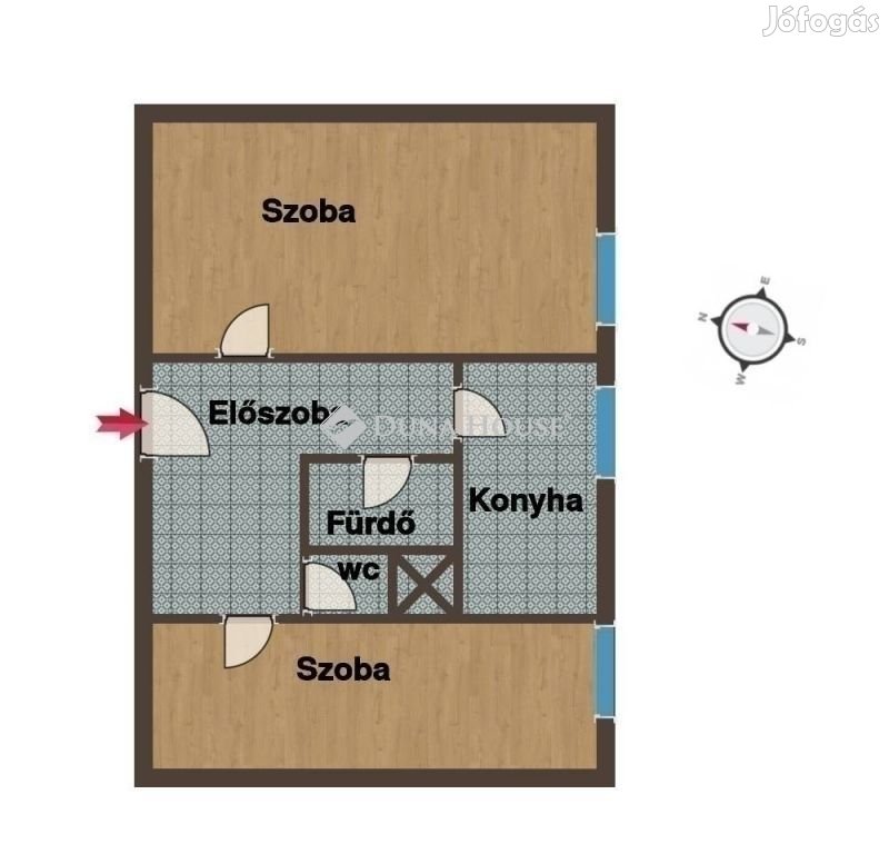 Pécsi 47 nm-es lakás eladó