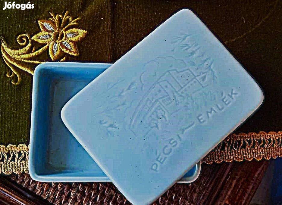 Pécsi emlék Hotel Kikelet régi gránit kártyadobozékszertartó