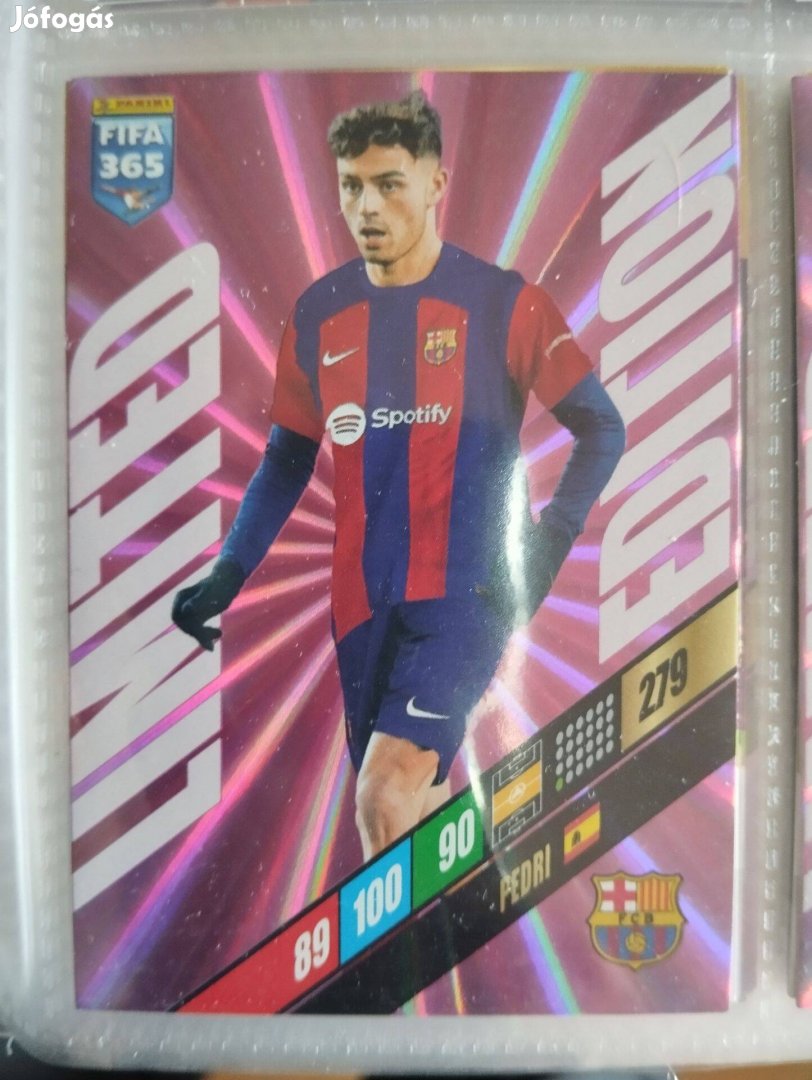 Pedri (Barcelona) FIFA 365 2024 Limited edition focis kártya