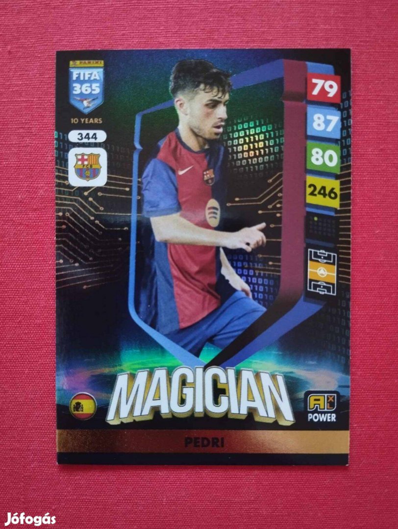 Pedri (Barcelona) FIFA 365 2025 Power Magician focis kártya