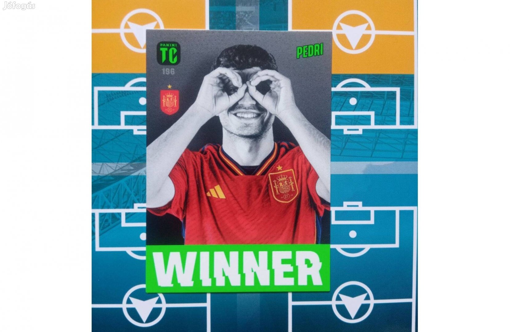 Pedri Spanyolország Winner Panini Top Class 2024 kártya