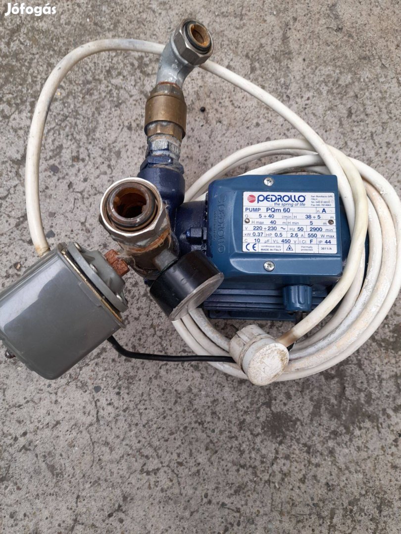 Pedrollo periférikus szivattyú házi vizmű eladó