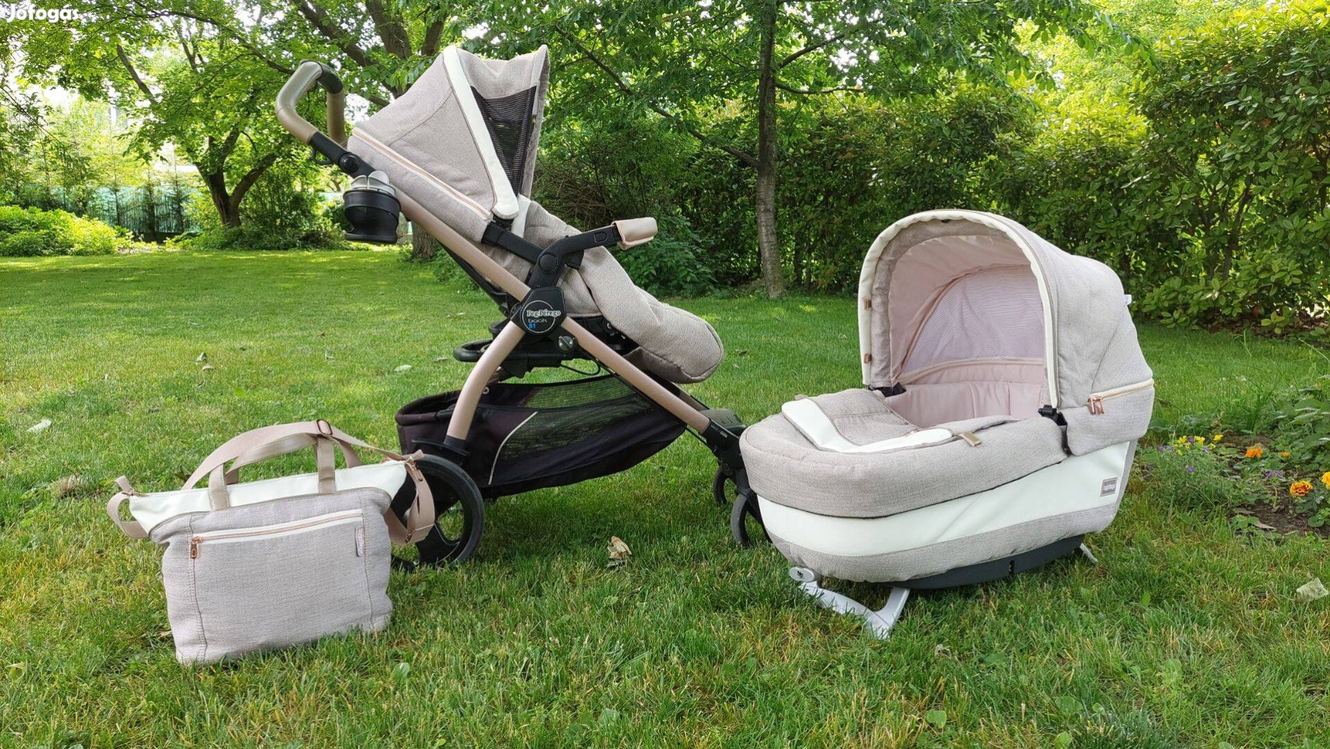 Peg Perego Book Culla Elite Modular SLK Mon Amour babakocsi 3in1