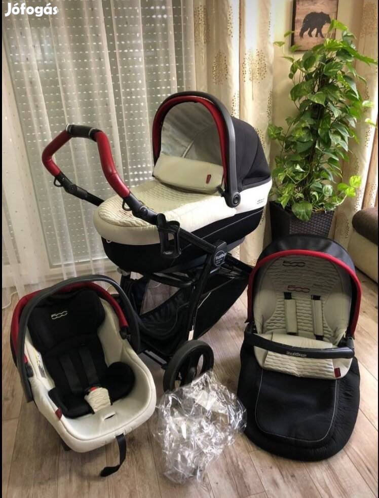 Peg Perego Fiat 500 3 in 1 babakocsi isofix talppal