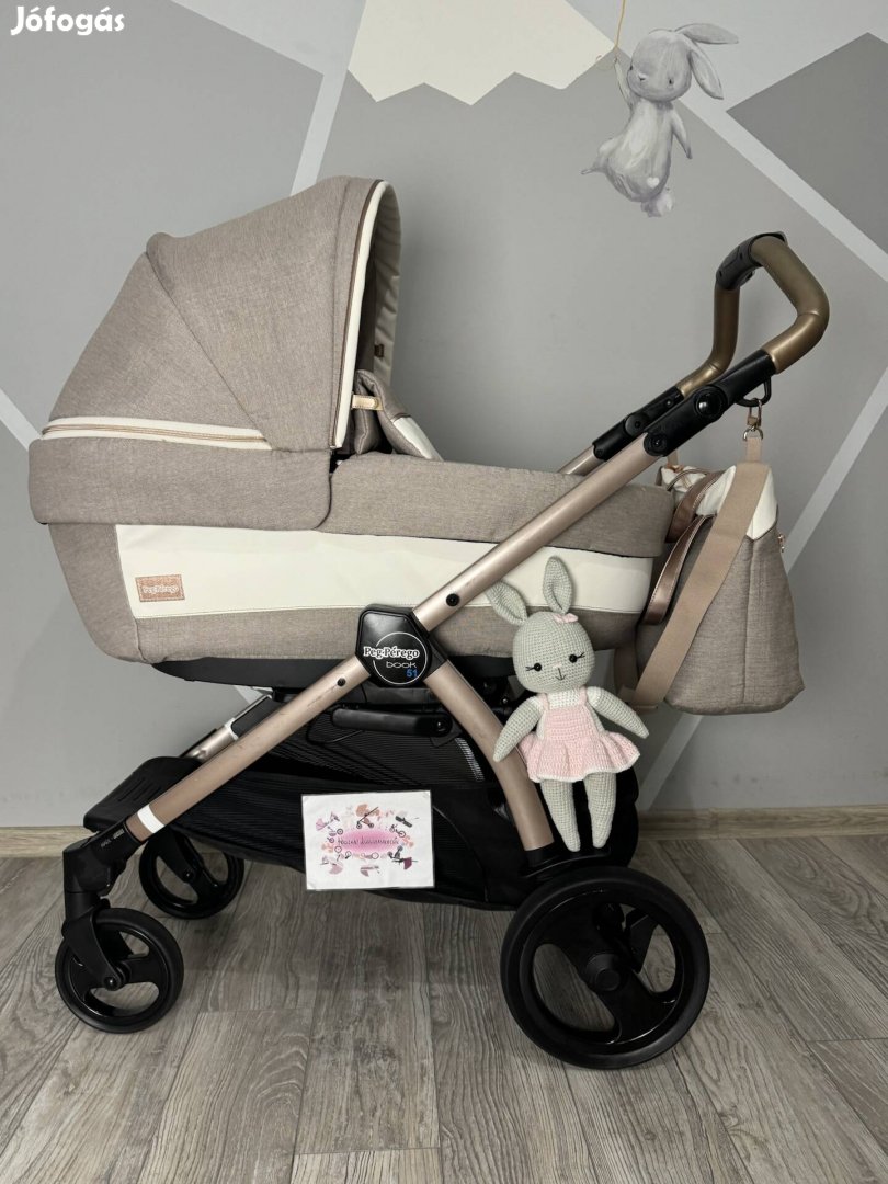 Peg Perego Mon Amour 3:1 bézs fehér babakocsi  Rose Gold váz 