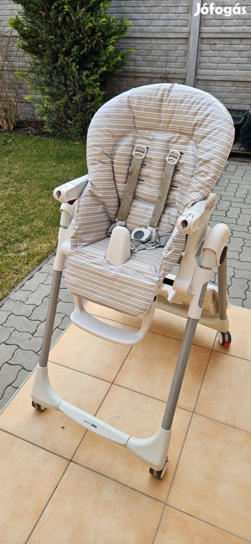 Peg Perego Prima Pappa Follow Me Linear Grey műanyag etetőszék