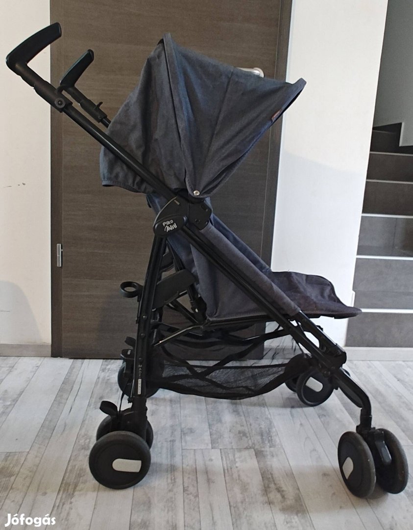 Peg Perego pliko mini esernyő babakocsi, blue denim_farmer anygú