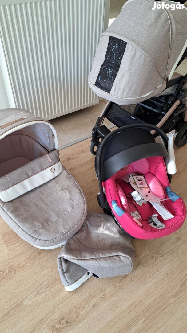 Peg perego rosegold vázas 3in1 babakocsi