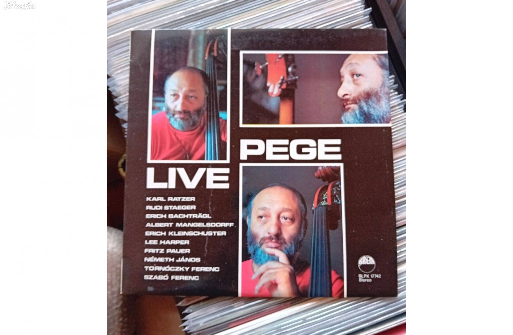 Pege Aladar LIVE Bakelit lemez