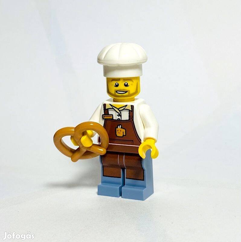 Pék Eredeti LEGO minifigura - City 60306 Bevásárlóutca - Új