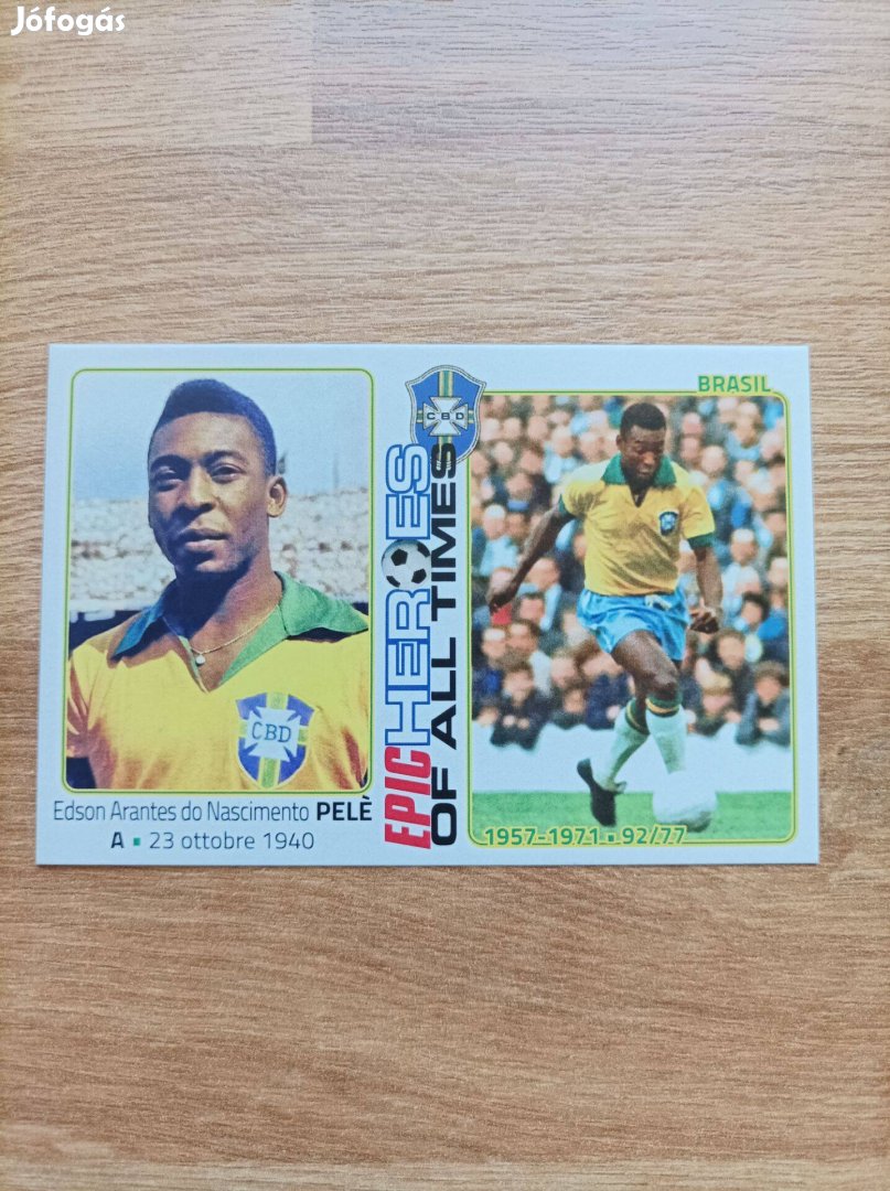 Pelé Brazil focikártya