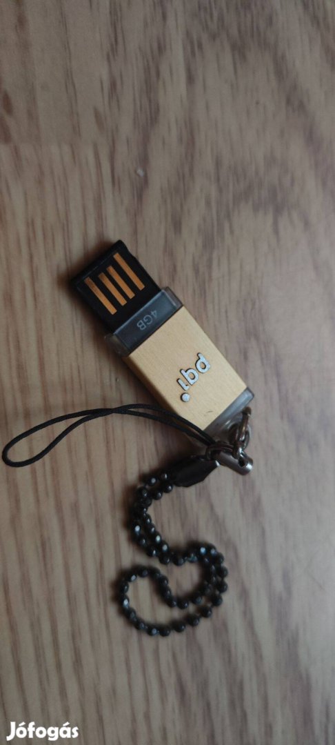 Pendrive 4GB Pq1 márkájú. Formázva, üresen, kifogástalan működéssel, k