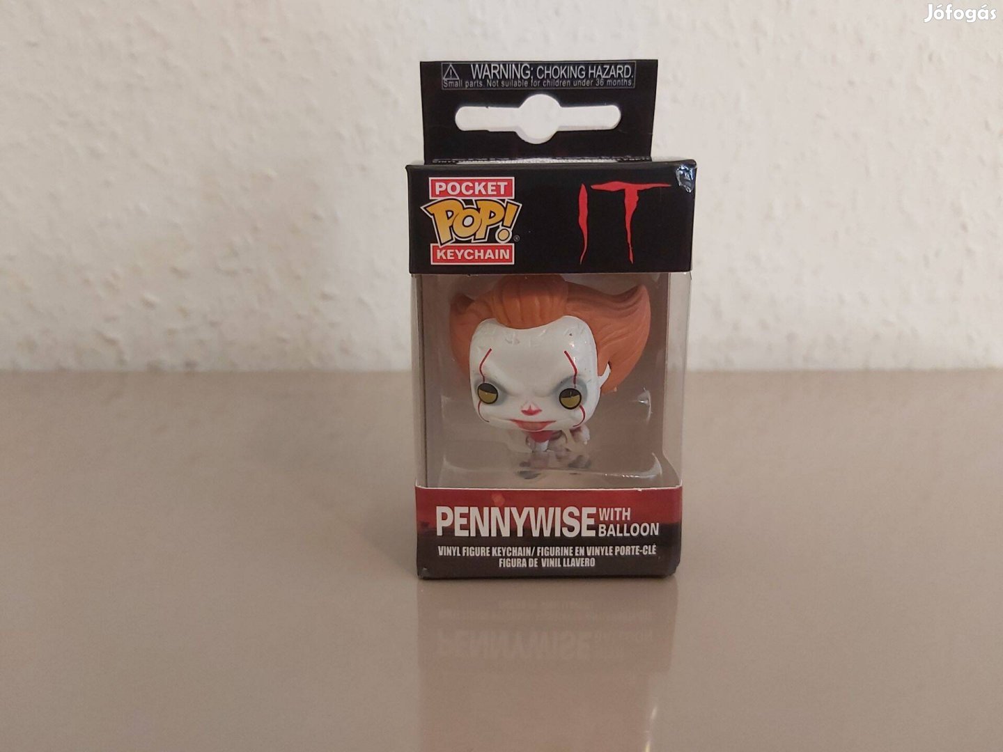 Pennywise It Az kulcstartó Funko POP dobozzal Új számlával Stephen Kin