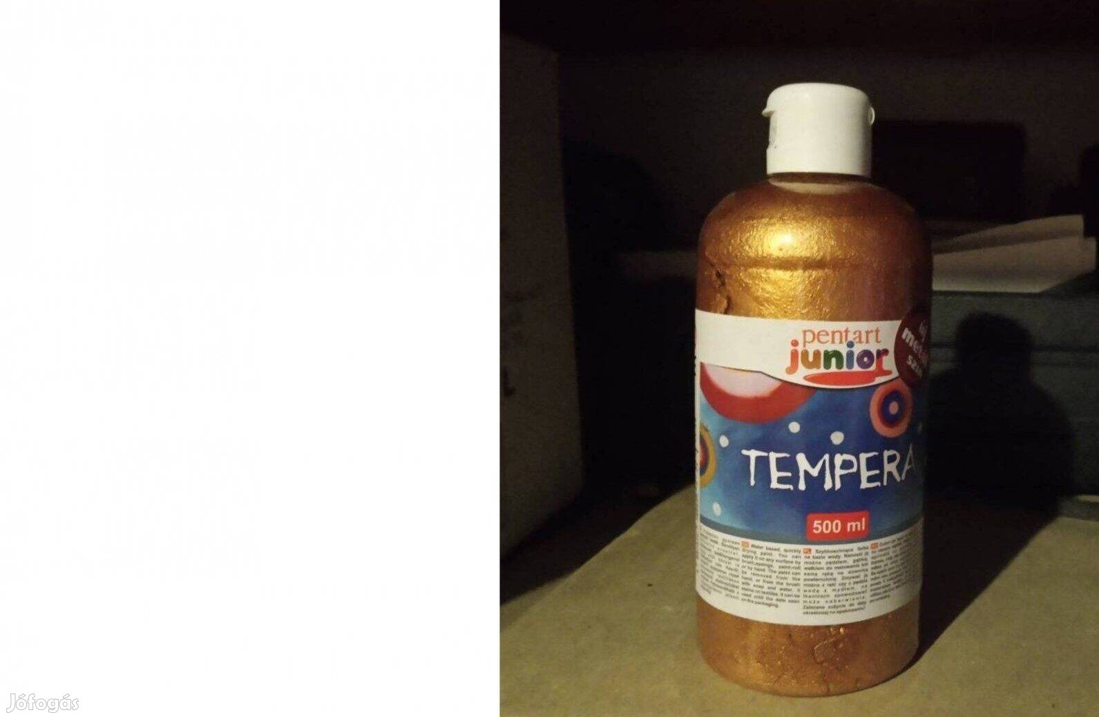 Pentart Junior bronz színű tempera 500 ml-es flakonos kiszerelésben