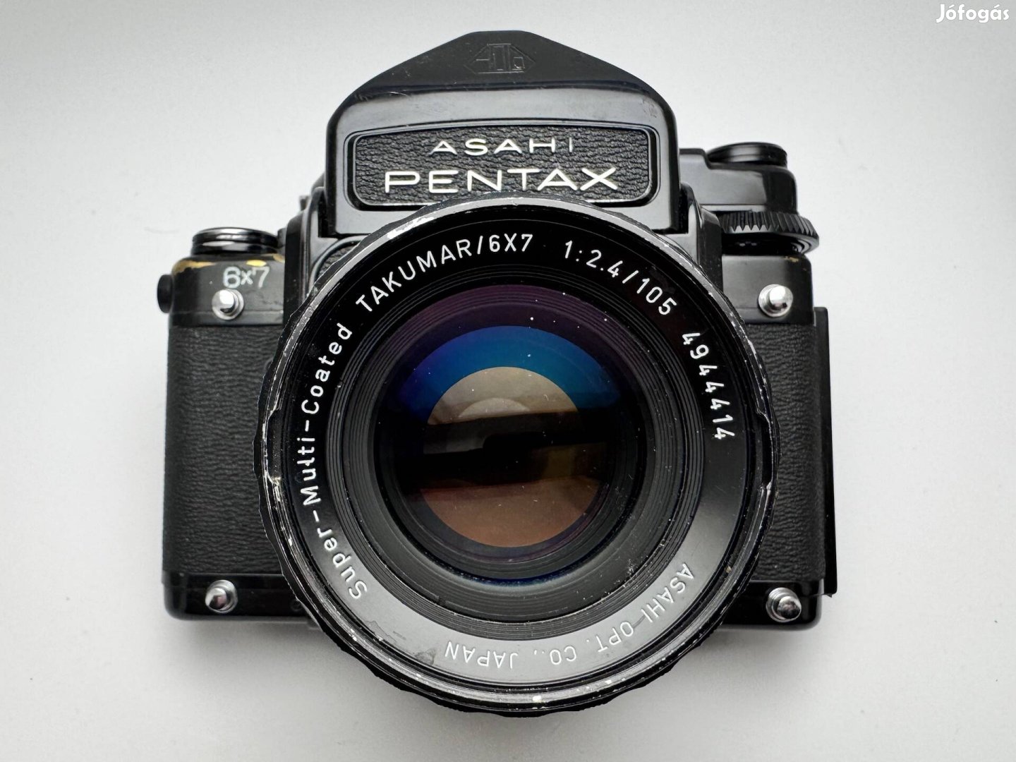 Pentax 6x7 fényképezőgép Takumar 105 2.4-es objektívvel