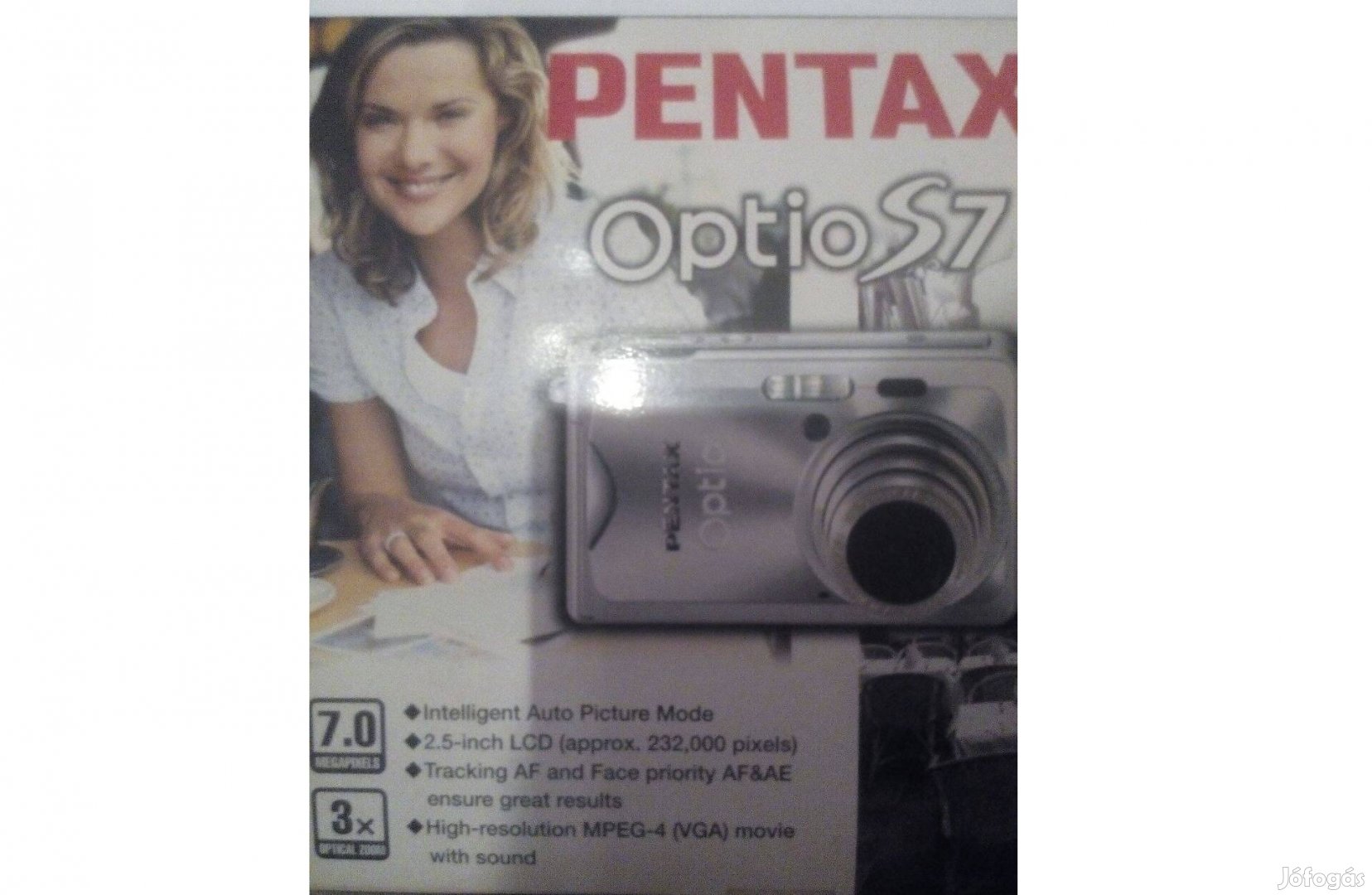 Pentax Optio S7 ultrakompakt digitális fényképezőgép eladó