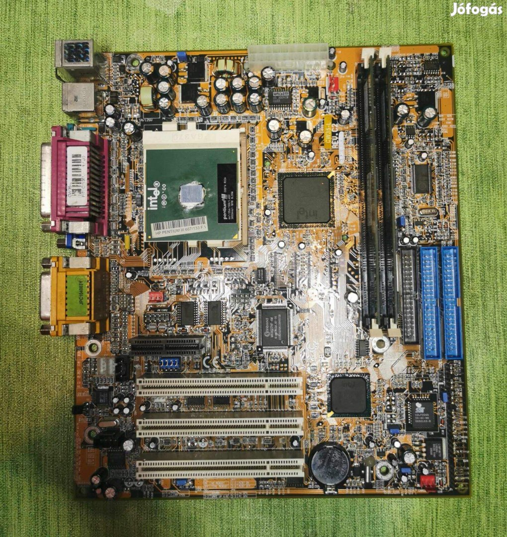 Pentium3 alaplap + cpu + memória