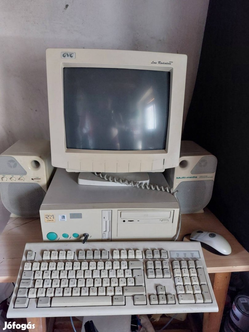 Pentium 133mhz asztali pc komplett konfig