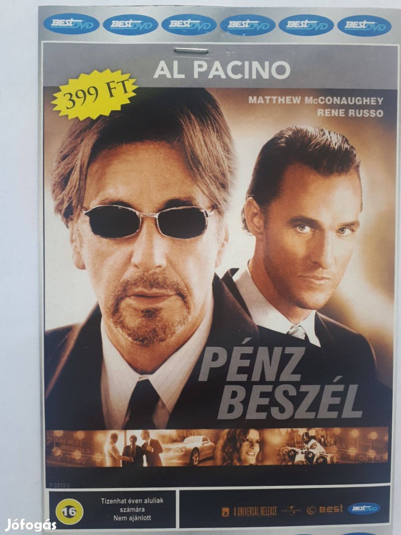 Pénz beszél (Al Pacino) - papírtokos DVD (posta 255 Ft)