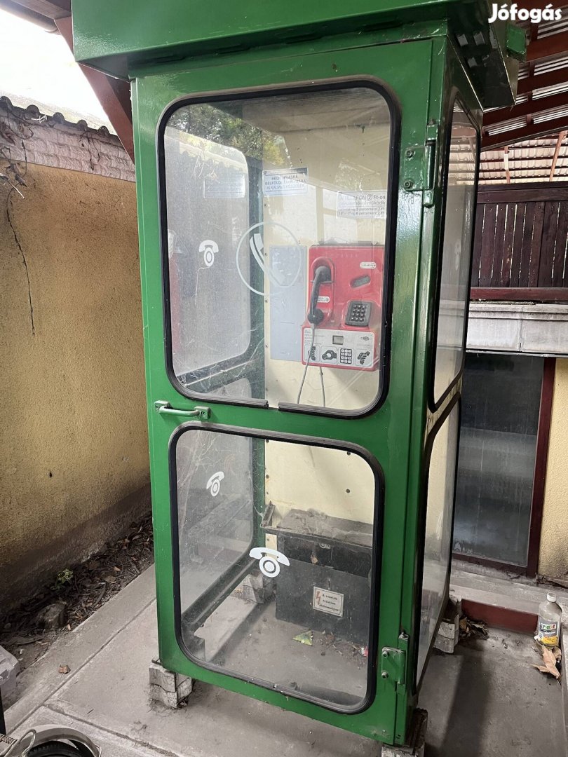 Pénzes telefon bedobós érmes telefonfülke nyilvános telefon