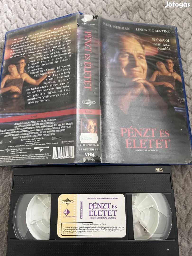 Pénzt és életet vhs kistok krimi