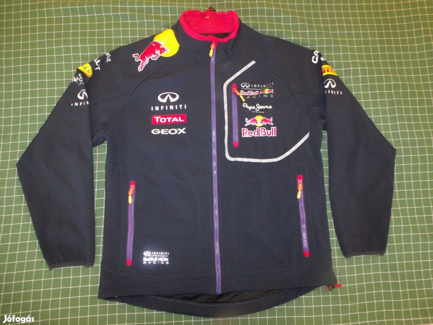 Pepe Jeans Red Bull softshell dzseki L méret hibátlan Forma1 F1