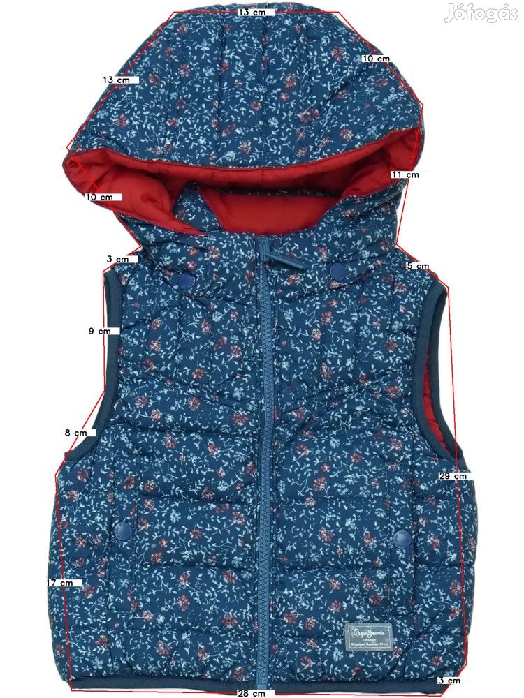 Pepe Jeans Új (címkés) Lány Mellény (Méret: 92)