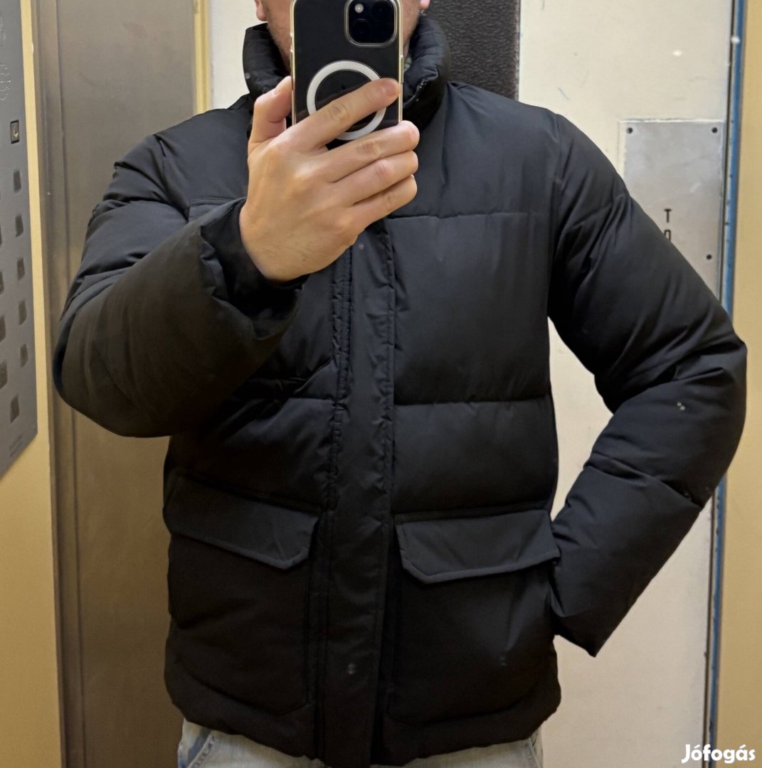 Pepe Jeans kapucnis téli kabát dzseki S